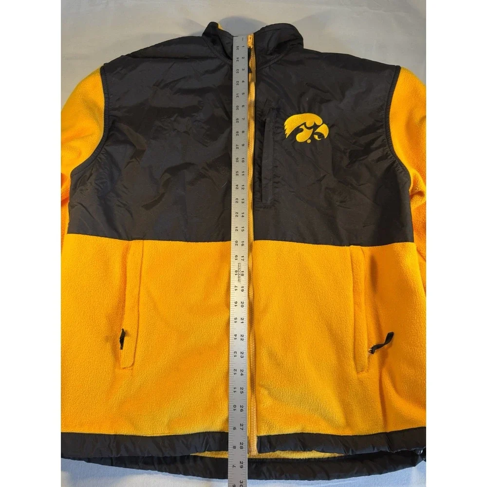 Vintage Iowa Hawkeyes Reebok Full Zip Fleece Windbreaker Size XL Style Y2K 90s - Picture 7 of 9